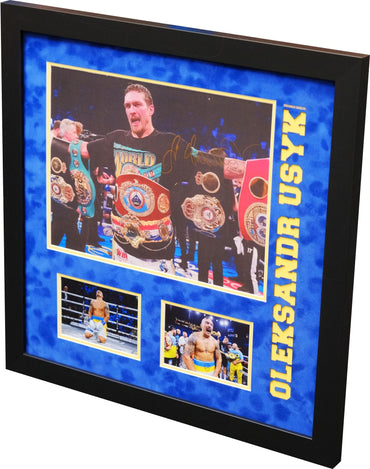 Usyk Signed Photograph Display - Memorabilia Framers Shop