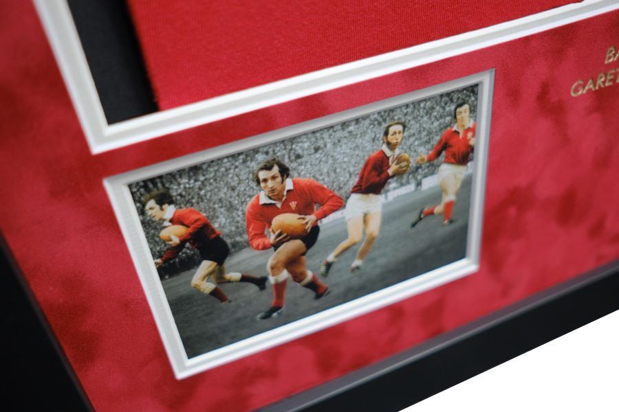 Welsh Rugby Legends Shirt Signed Barry John, Phil Bennett, JPR Williams, Gareth Edwards - Memorabilia Framers Shop
