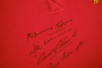 Welsh Rugby Legends Shirt Signed Barry John, Phil Bennett, JPR Williams, Gareth Edwards - Memorabilia Framers Shop