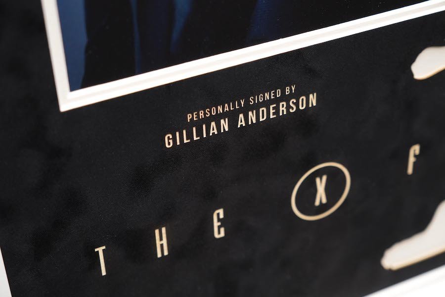 X Files Photograph Framed Display Signed by Gillian Anderson - Memorabilia Framers Shop