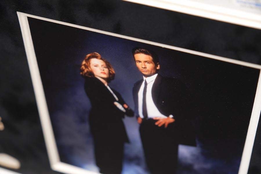 X Files Photograph Framed Display Signed by Gillian Anderson - Memorabilia Framers Shop